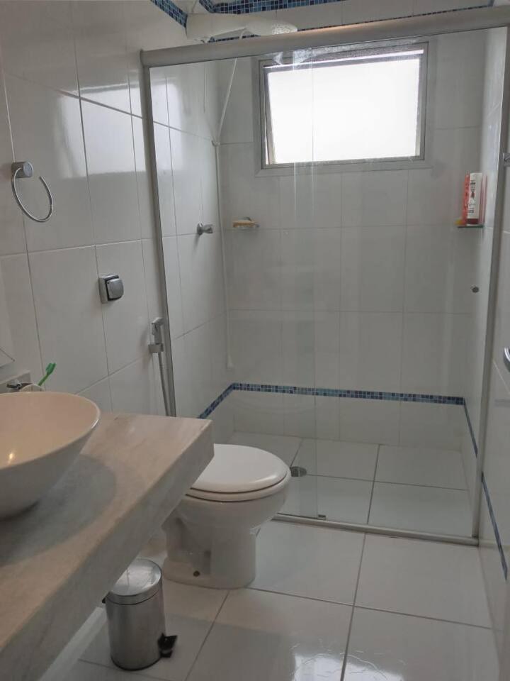 Apartamento completo na calçada da praia Apartman Guarujá Kültér fotó