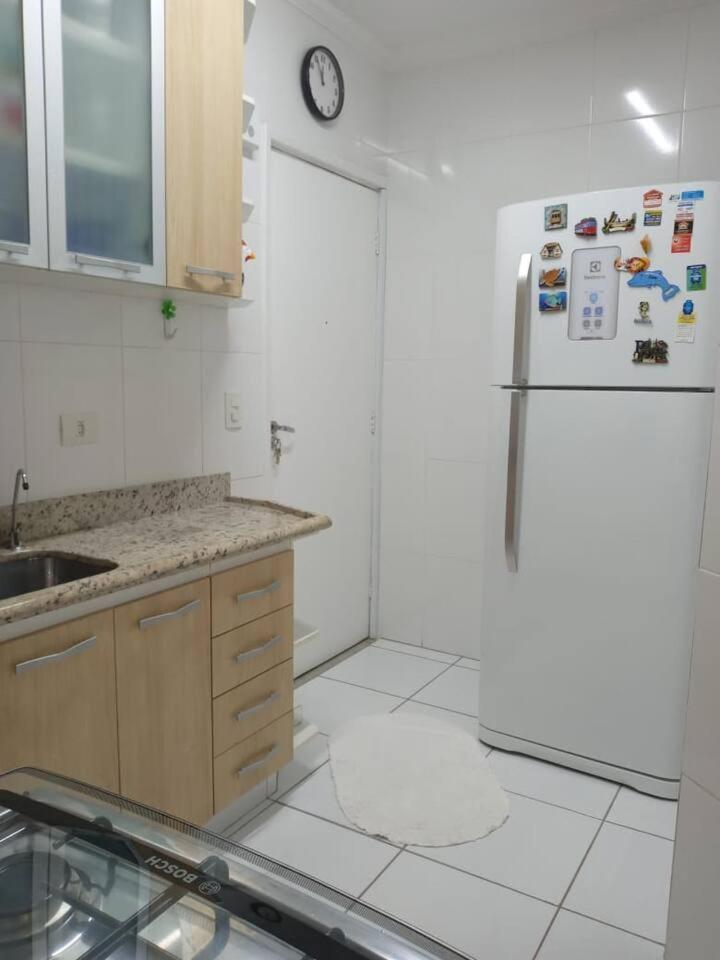 Apartamento completo na calçada da praia Apartman Guarujá Kültér fotó